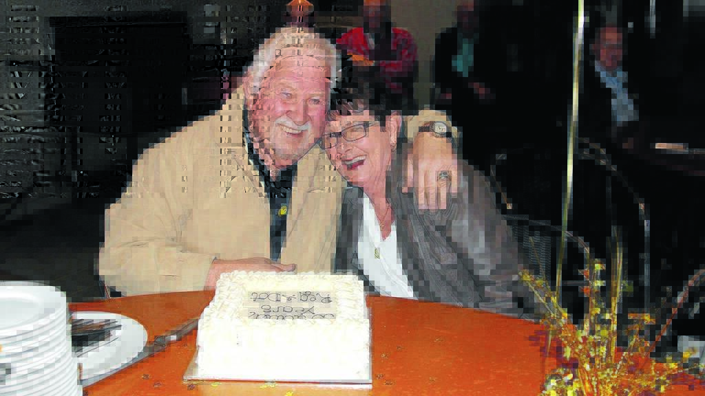 POOLE PAIR: Reg and Dot Poole were surprised with an anniversary lunch and
cake to celebrate their 50th wedding anniversary last week in Mildura. Photo:
Robmac