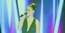 BATTLE’S ON: Megan Longhurst performed Peter Allen’s Don't Cry Out Loud for her blind audition on The Voice. Photo: Nine Network