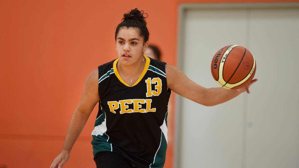 Peel High’s Chantelle Lee was selected in the North West side to play at the state carnval. Photo: Gareth Gardner 270215GGB01