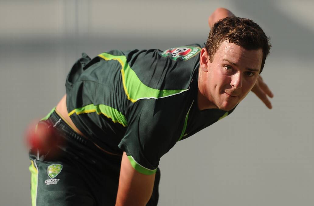 Tamworth quick Josh Hazlewood will make his Test debut in Brisbane today. Photo: Getty Images.