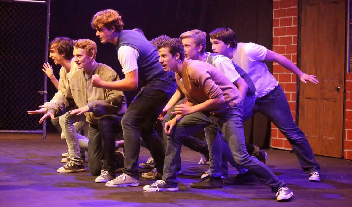BOY BAND: The Jets are keen to keep their turf in this segment of West Side Story.