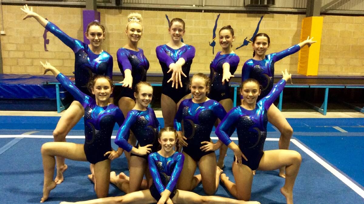 Tamworth Gymnastics Clubs successful Level Four and Five gymnasts at Australian 
National Levels Championships (front) Paige Seaton, (middle from left) Jemma Baker, Josie 
Douglas, Ellie Hannaford, Lexi May (back from left) Alysha Baker, Amber Kuczer, Holly Balcombe, Caitlin Ham, Charlotte Fay.