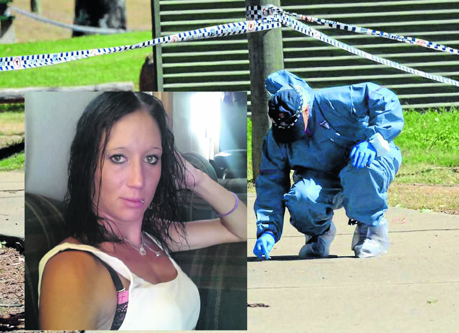 SUSPICIOUS DEATH: Forensic officers combed the area near the Macintyre River for clues after the body of 24-year-old Alexis Jeffery was discovered. Photos: Goondiwindi Argus, Facebook. INSET – CHARGES LAID: A man has been charged in relation to the murder of Alexis Jeffery in Goondiwindi in March.