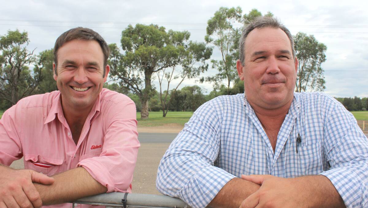 Gunnedah Red Devil coaches Tim Walsh (left) and Nik Hannaford. Photo:  Sam Woods, Namoi Valley Independent.