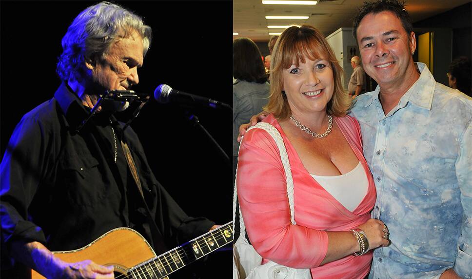 LEFT - Kris Kristofferson enjoyed his visit to the Country Music Capital and we loved him. RIGHT - Kylie and David Adams loved seeing Kristofferson in Tamworth. 150414GOF05
Photos: Geoff O’Neill 150414GOF07 