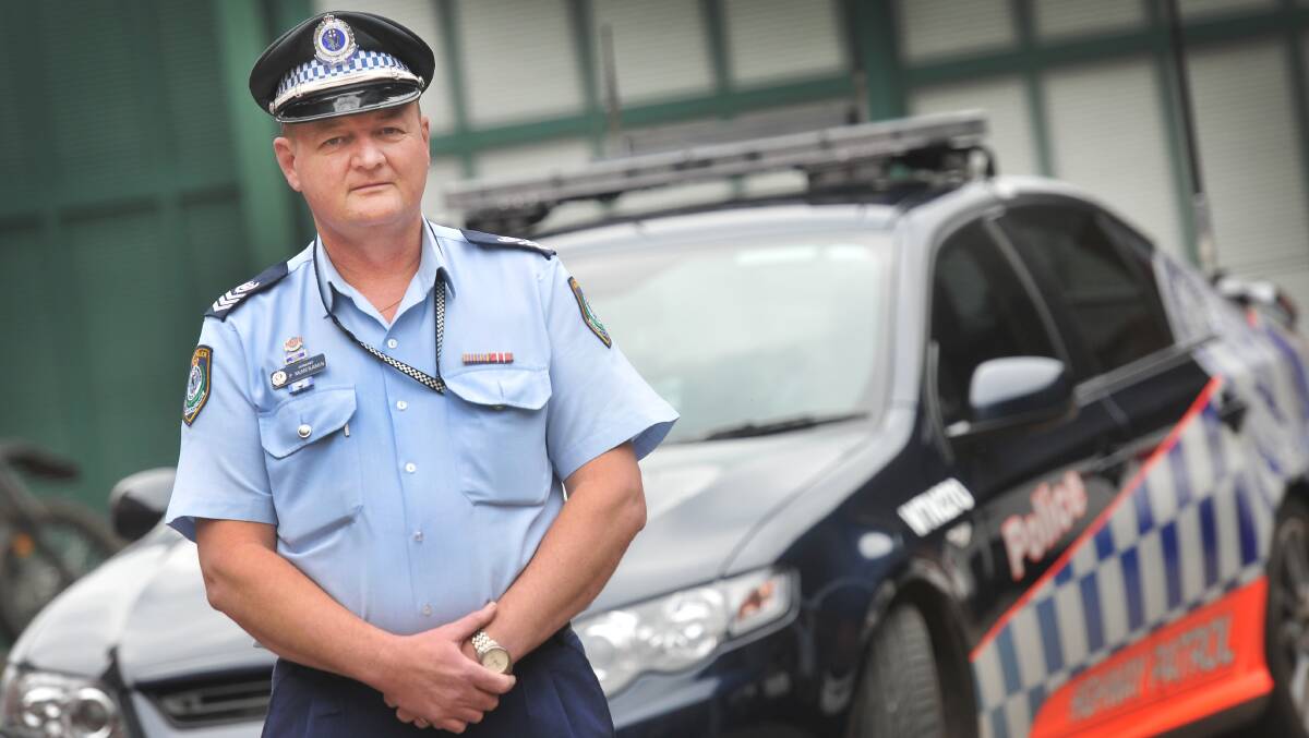 DRUGS CAN KILL: Highway patrol cluster boss Senior Sergeant Peter McMenamin warns more police blitzes on illegal drugs and driving are coming.  240714GGC03