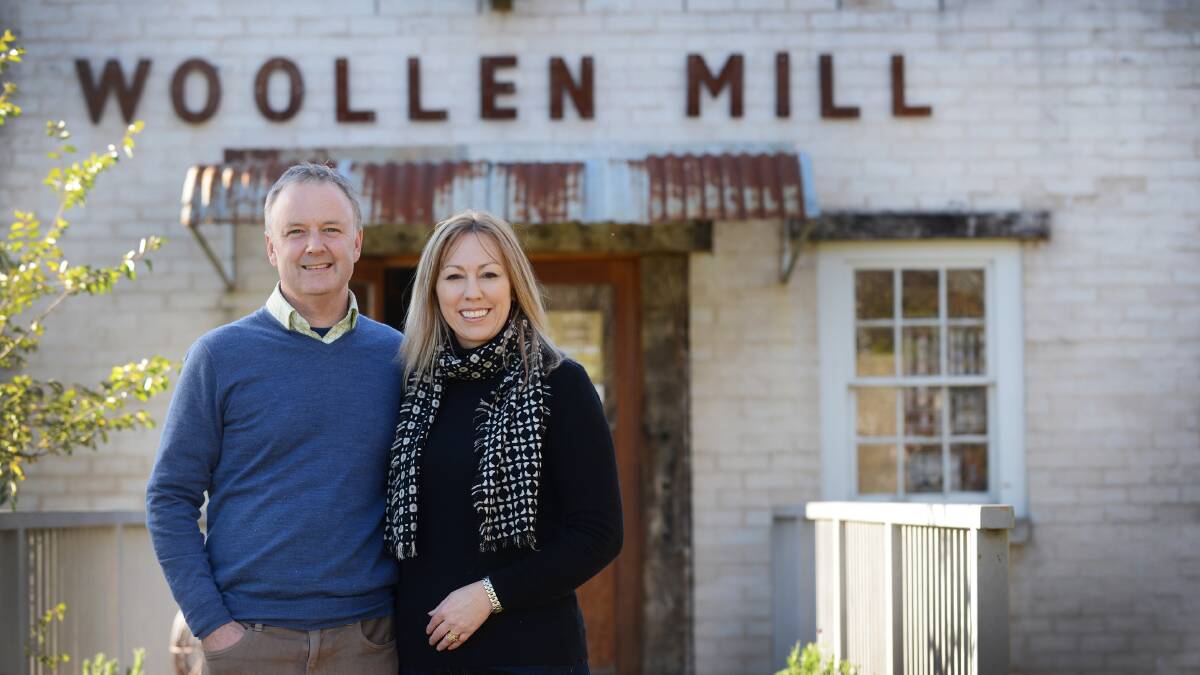 WARM REWARDS: Nundle Woollen Mill owners Nick and Kylie Bradford are finalists for the third time in the Inland Tourism Awards. Photo: Barry Smith 030714BSF02