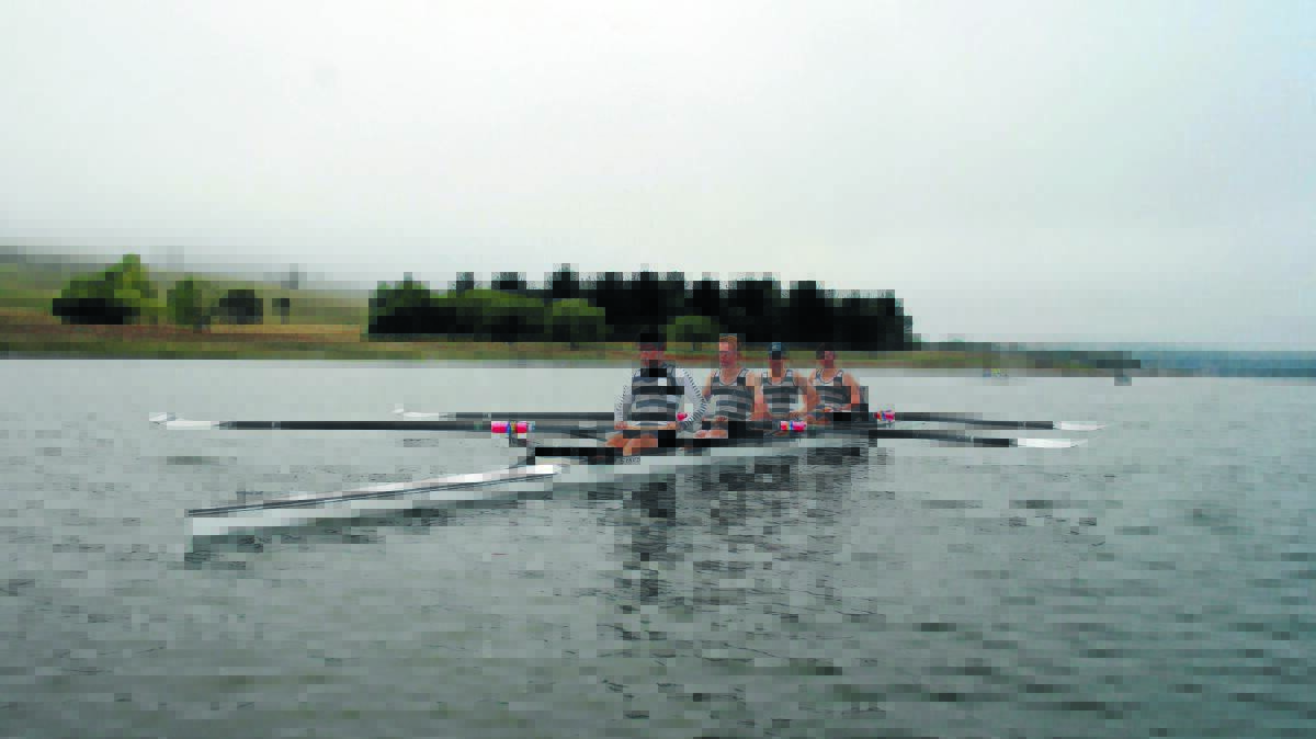  TAS’ First IV (from left) David Williams, Lachlan Apps, Ben MacDougall and Dan Allen will compete in the First IV event at Saturday’s Head of the River.