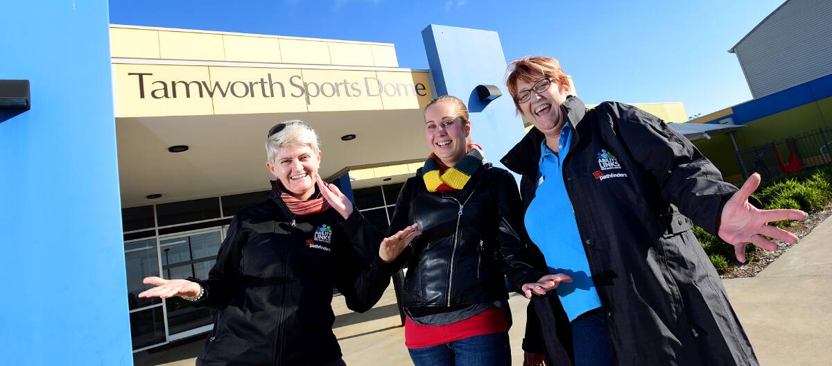 READY AND ABLE: Ability linker Bec Browning, Tamworth Sports Dome’s Mel Finlay and ability linker Anne Davis are gearing up for the Festival of Abilities. Photo: Gareth Gardner 020715GGC02