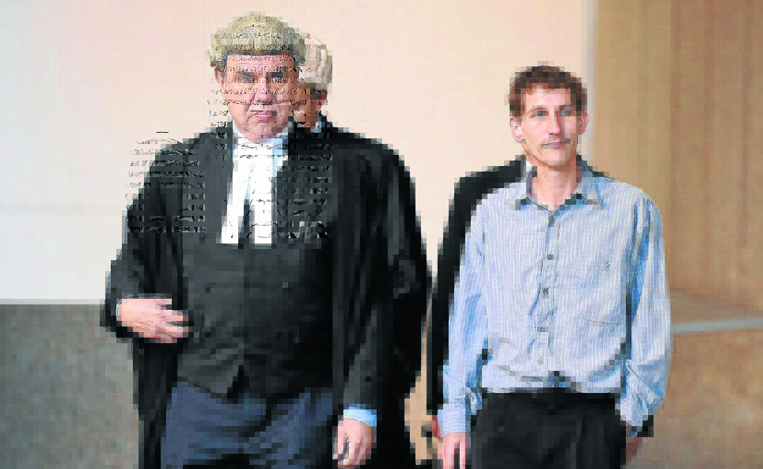 RELIEF:  Jonathan Moylan, pictured during his last appearance at the Supreme Court in Sydney earlier this month, will serve no jail time for a hoax aimed at Whitehaven Coal. Photo: Brendon Thorne