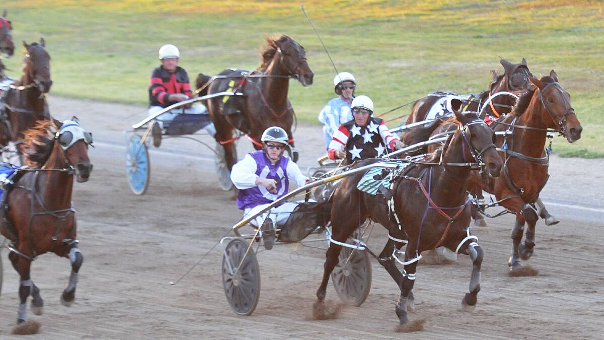 Scotty-Jon Welsh and Den Helder win at Tamworth on Thursday to earn a berth in the $10,000 Golden Gig Final at Dubbo next Sunday. Photo: Geoff O’Neill 080514GOE01