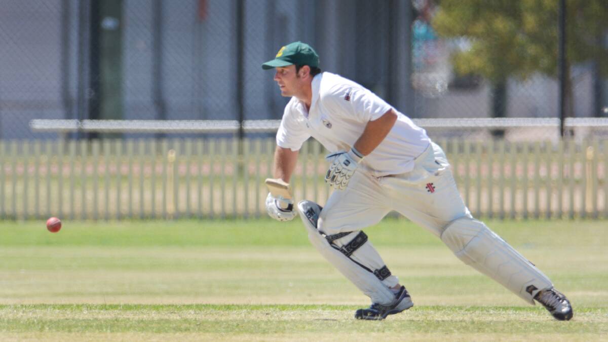 Albion captain James Mack will need his batsmen to score plenty if they are to beat Mornington in the Gunnedah semi final.   Photo: Barry Smith 020214BSC13