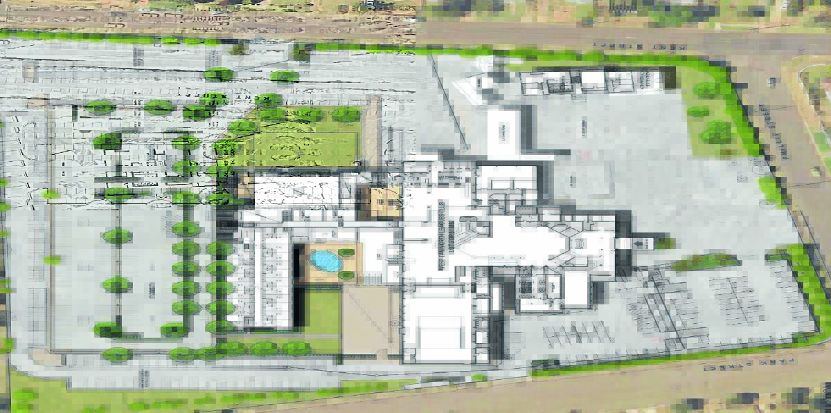 BOLD PLAN: An architect’s drawing of the proposed motel and expanded club project for West League Club.