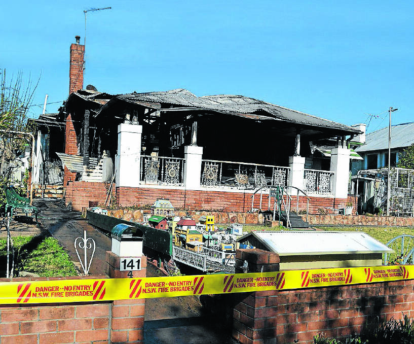 NOW: Its future is unknown after the house was destroyed by fire on Tuesday morning. Photo: Namoi Valley Independent