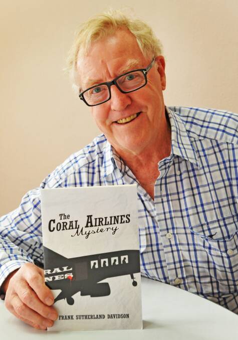 CRIME IN THE SKY: Former Tamworth man Frank Sutherland Davidson has penned a new suspense-filled book. Photo: Geoff O’Neill 210314GOH01