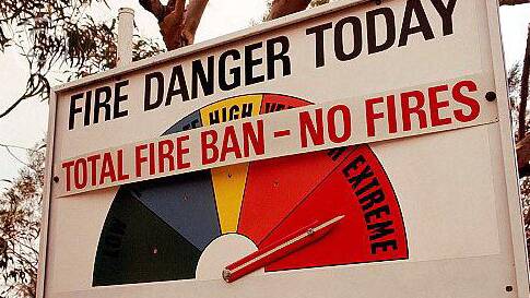 Fire bans in parks and reserves