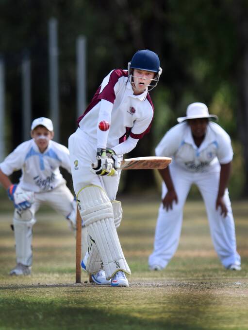 Inverell’s Joe Smith put on 65 at the top of the order to set up the Northern Inland final win over Tamworth Gold on Sunday.  Photo: Gareth Gardner  220215GGB02