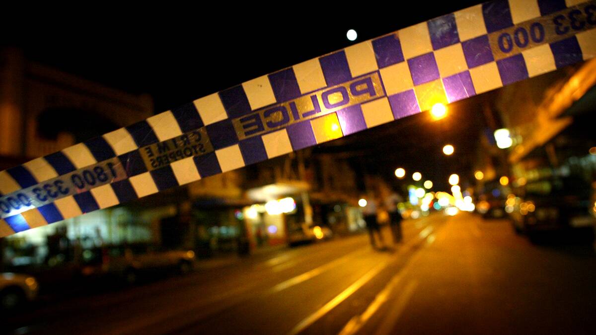 A crime scene was established at the Fitzroy St home in Narrabri.