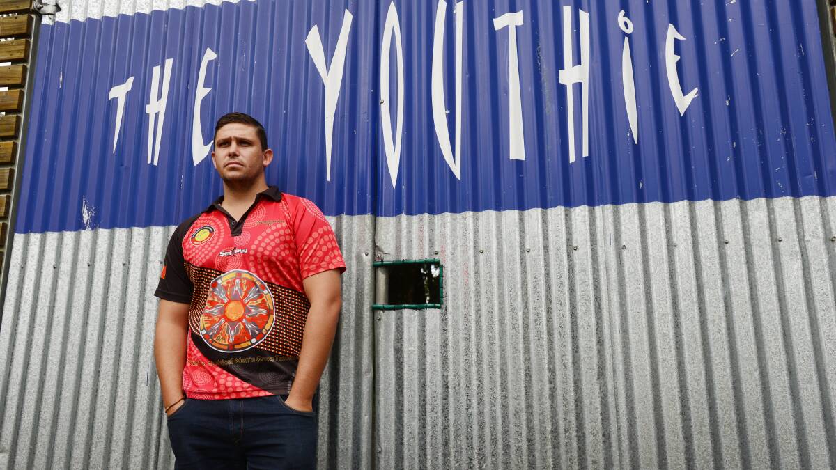 STANDING TALL: Young Aboriginal leader and Tamworth youth worker Mark Sutherland has called on greater understanding to solve the complex crime problems in Coledale.  Photo: Barry Smith 040314BSD05