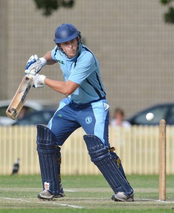South Tamworth top order batsman Nick Leyden is back in the lineup for tomorrow's grand final against Old Boys. Photo: Barry Smith  070314BSD12