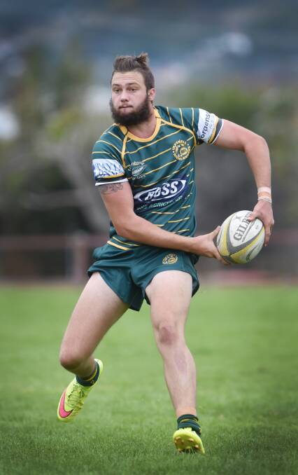 Dylan Lewis has provided a real attacking spark for Inverell at the back.  The Highlanders tackle Walcha today in the first round of the Tier 2 competition. Photo: Barry Smith 300515BSF03