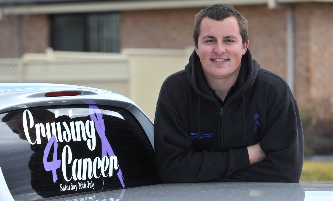 HOPE FLOATS: Westdale man Justin Bradbury is revved up for next weekend’s Cruising for Cancer fundraiser in Tamworth. Photo: Geoff O’Neill 180714GOE02