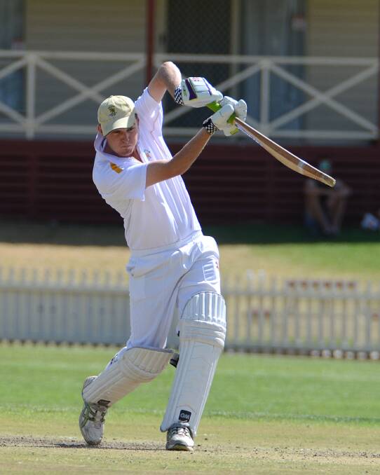 Easts skipper Sam Uphill blazes away. He will open the bowling with Sam Constance in today’s One Day Final at Armidale Sportsground. Photo:  pixonline.com.au