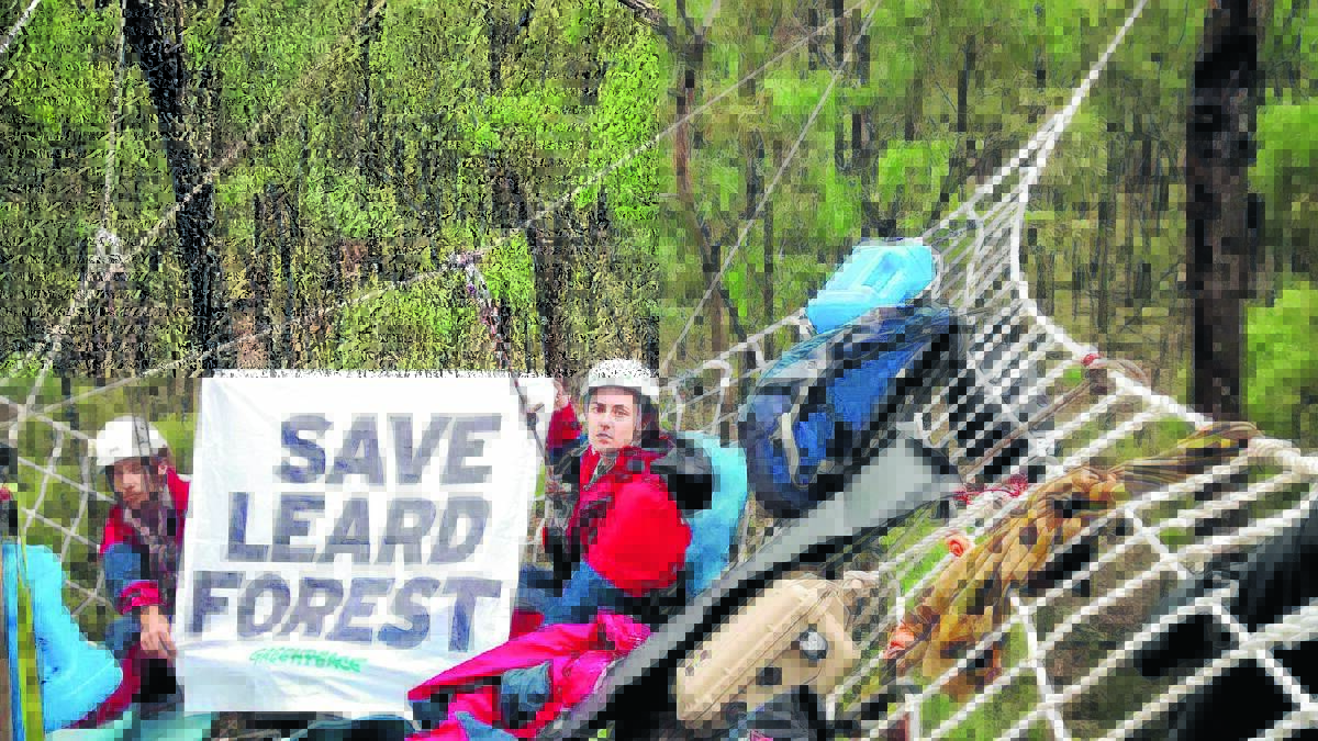Tree swinging protestors have been criticised by the NSW Police Force for putting their own, and miners’, safety at risk. 