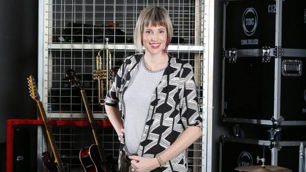 Canberra mum Amber Nichols will be competing on The Voice while 34 weeks pregnant Photo: act\megan.doherty