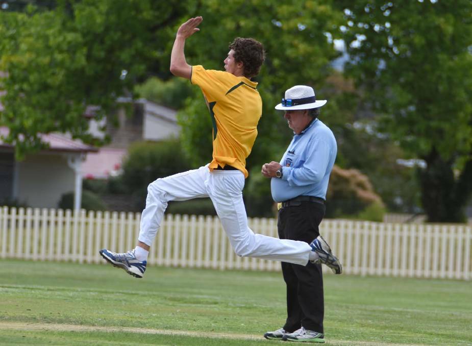 Tyson Burey leapt into his work to capture four wickets for Easts on Saturday. Photo: pixonline.com.au