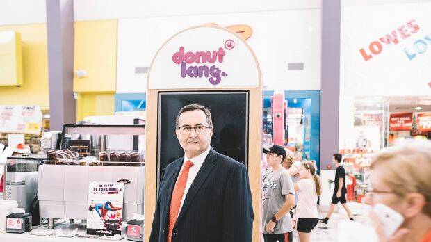 Retail Food Group founder and businessman Murray d'Almeida at a Donut King outlet in Queensland. Photo: tash@sabistudios.com.au
