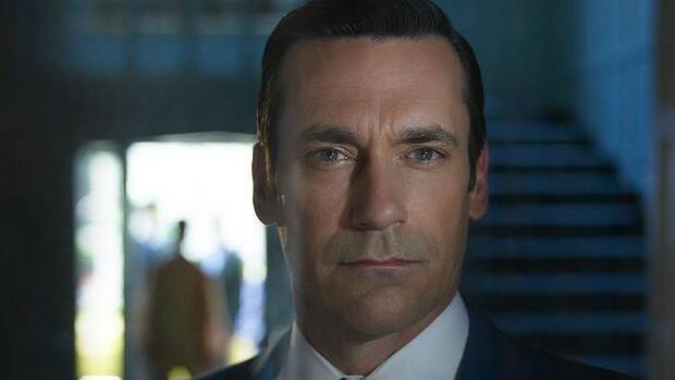 Winner at last: Jon Hamm has won an Emmy for playing Don Draper in Mad Men after being nominated 16 times.