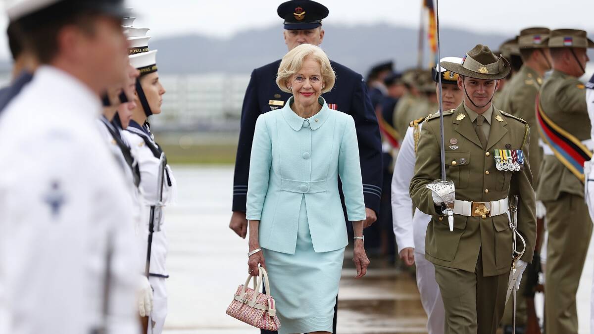 Quentin Bryce embarked on a series of official events as her tenure as Australia's Governor General came to an end Pic: Getty Images