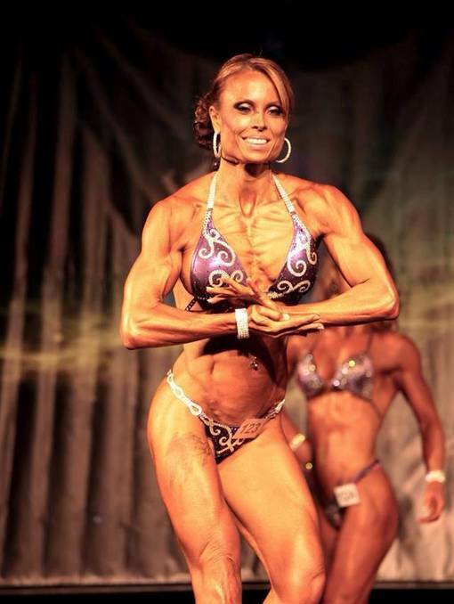 BODY BRILLIANCE: Kirsten Engels hits the stage in her quest for bodybuilding glory on the Gold Coast.