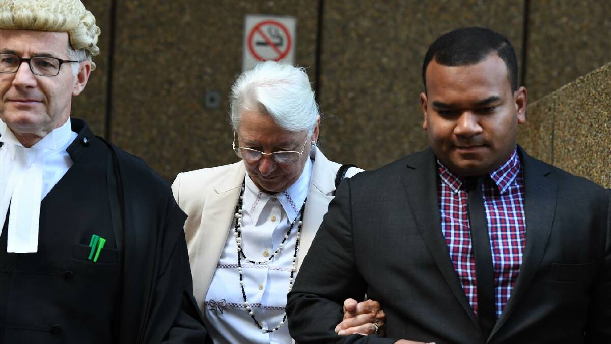  Ian Turnbulls, wife, Robeena Turnbull leaves they court after his sentencing. Pic: Peter Rae