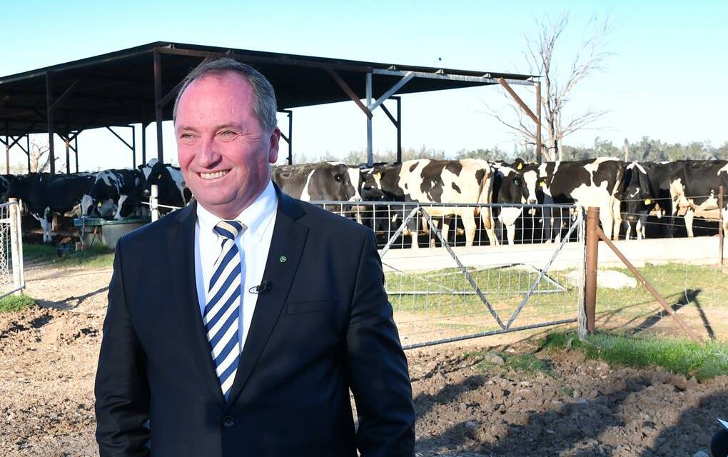Barnaby Joyce in Tamworth before the Regional Leaders' Debate on Wednesday night. Pic: Barry Smith