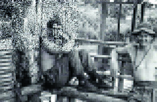 RETURNED HOME: Ronald Carroll and Private Neil Brown, ‘A’ Company, 3rd Battalion, Royal Australian Regiment (3RAR) in Krokong, Borneo in 1965. Photo: Australian War Memorial donor N Brown