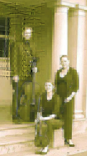 ART MUSIC: The Lotti Trio performs at Inverell Art Gallery on Sunday.