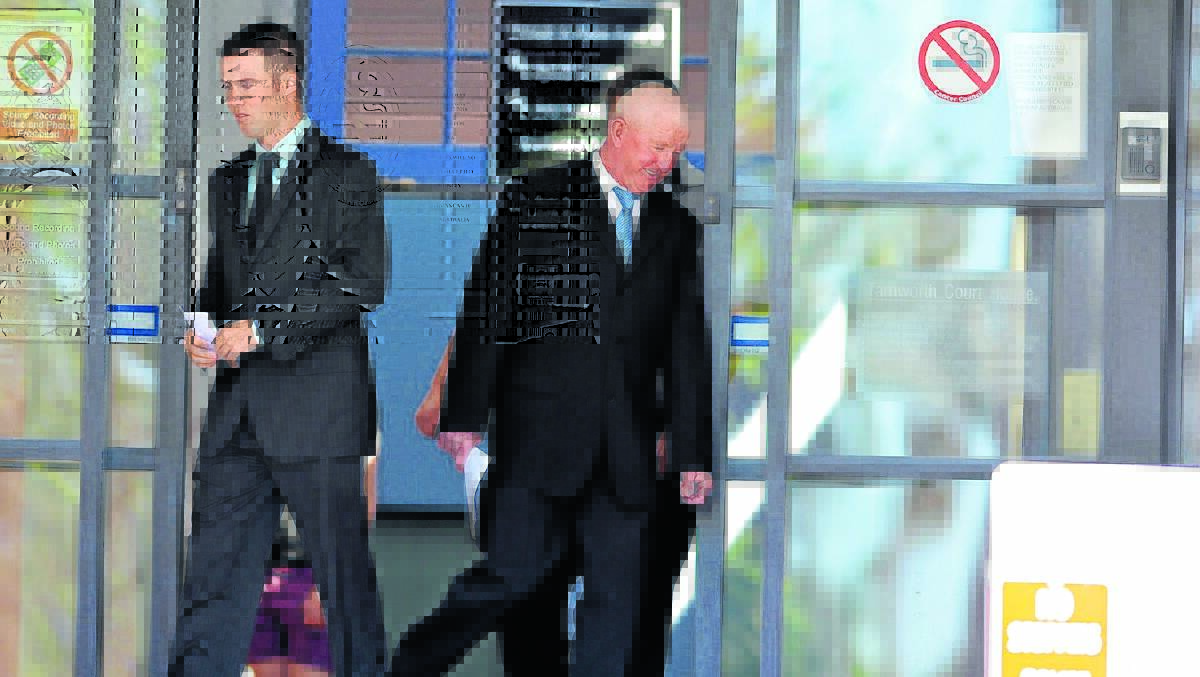 in court: Cody Morgan, left, and Robert Clement outside Tamworth court at an earlier appearance. Photo: Barry Smith