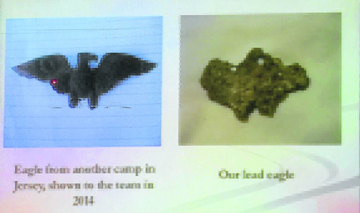 A lead eagle, similar to one found in 2014, was strong evidence of a Nazi connection at the camp.