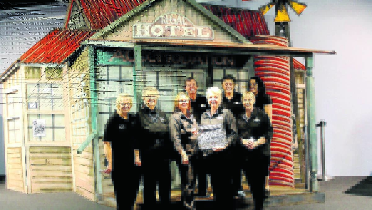 Slim Dusty Centre volunteers, front from left, Margaret Burke, Shirley Thring, Rhonda Briese, Joan Clarke and Kay Irvine, and back from left, Bill Marriott, Meryl Howarth and Corrina Riley.