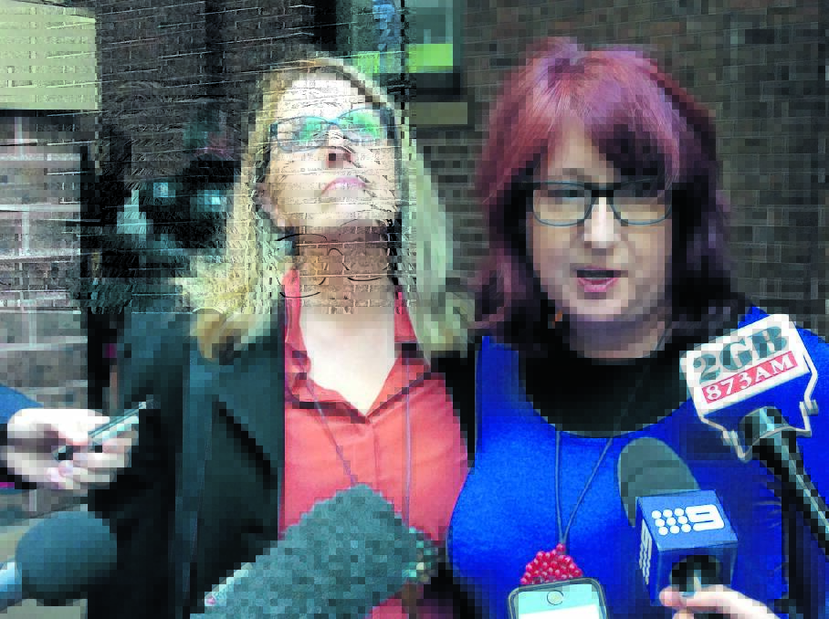 RELIEF TINGED WITH DISAPPOINTMENT: Glen Turner’s partner Alison McKenzie and his sister Fran Pearce speak to the media outside the Supreme Court on Friday.