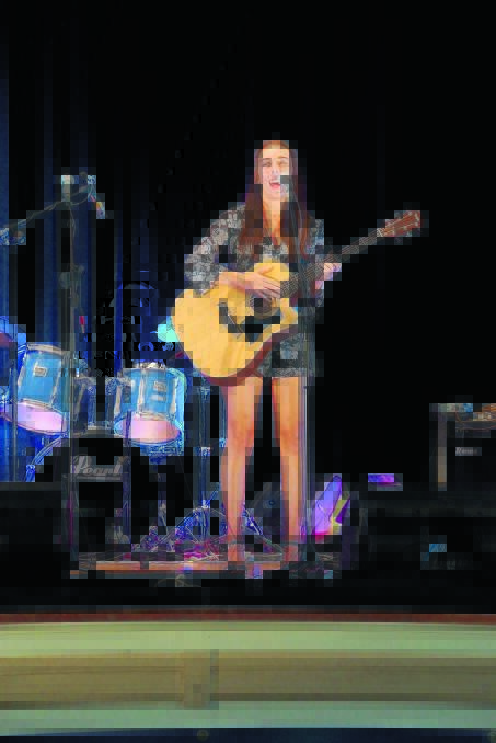 Jemima McLachlan from Inverell took to the stage at Moree Superstar.