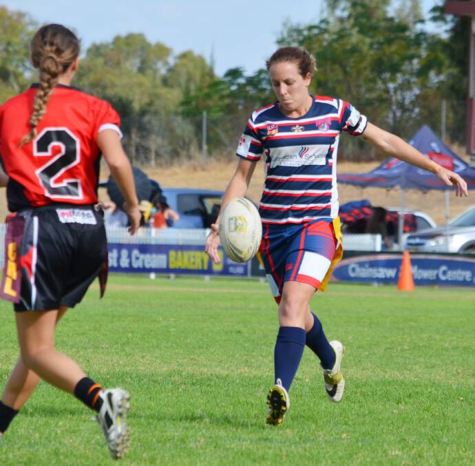Gunnedah’s Jess Baker is hoping to have an impact for the Greater Northern Tigers side  playing in the Country Championships semi-final in Dubbo tomorrow. Photo: Chris Bath 160416CBA01