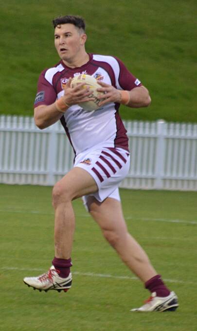 Mitch Dening made a succesful return to rugby league for West Lions last weekend two years after fracturing the vertebrae in his neck. Photo: Chris Bath 010716CBA01