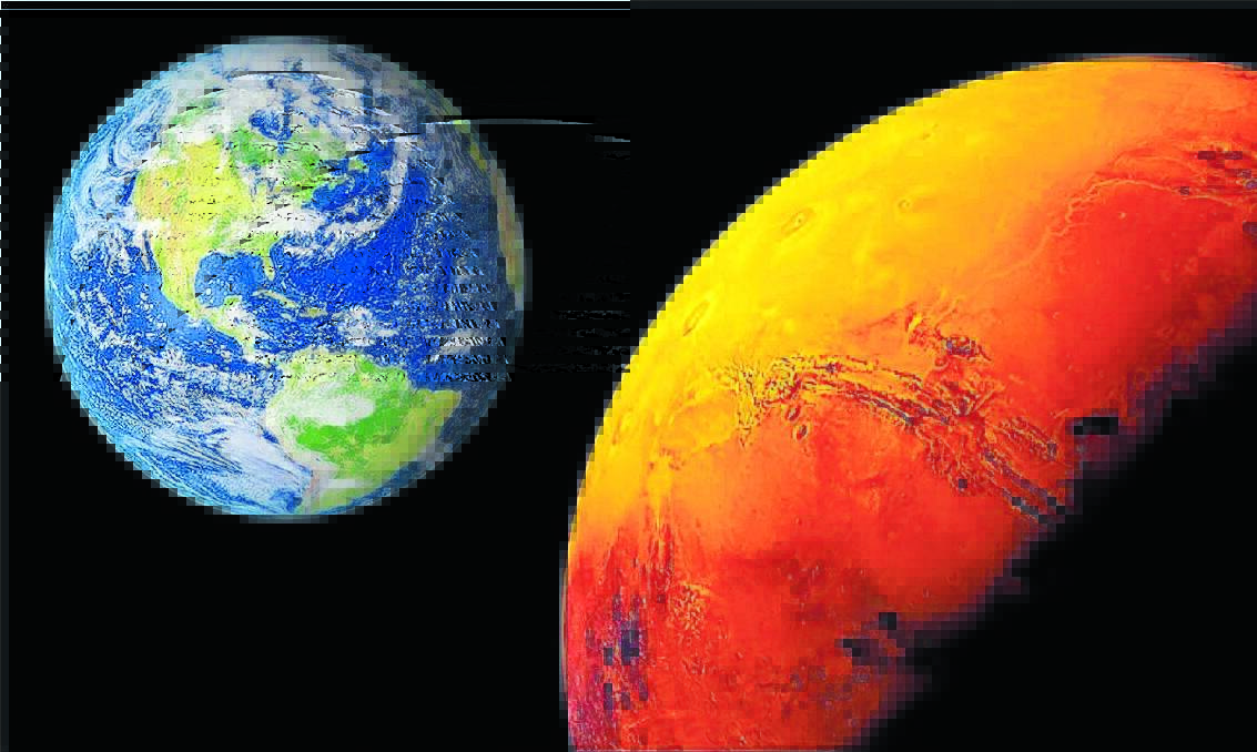 RED HOT STUFF: This month Mars comes closer to Earth than it has for the past 10 years. Photo: Dave Reneke