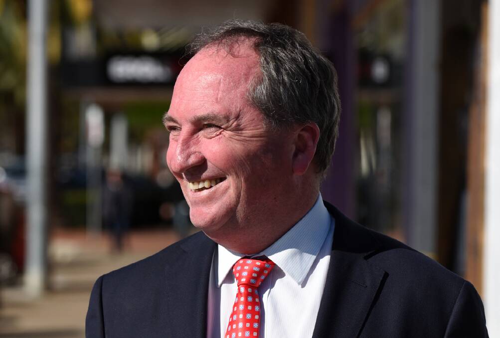 GRASS ROOTS: Barnaby Joyce is making sure the smaller towns know they matter. 010716GGA06
