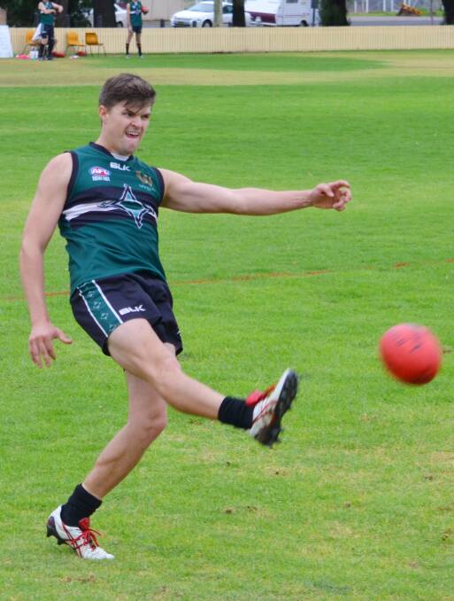 The Saints will have to stop the likes of goal scoring machine Jed Ellis-Cluff if they are to halt the Nomads’ unbeaten season today at Inverell. Photo: Chris Bath 010516CBA01