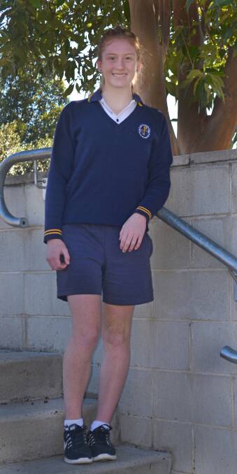 Tyla Endemi is looking for a second national football championship in as many months as the McCarthy student heads to Coffs Harbour for the U15 titles next week. Photo: Chris Bath 300616CBA03