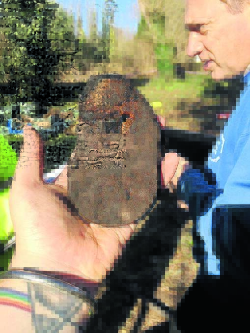 This badly burnt iron padlock symbolises the camp’s prison conditions, Ms Lloyd said.